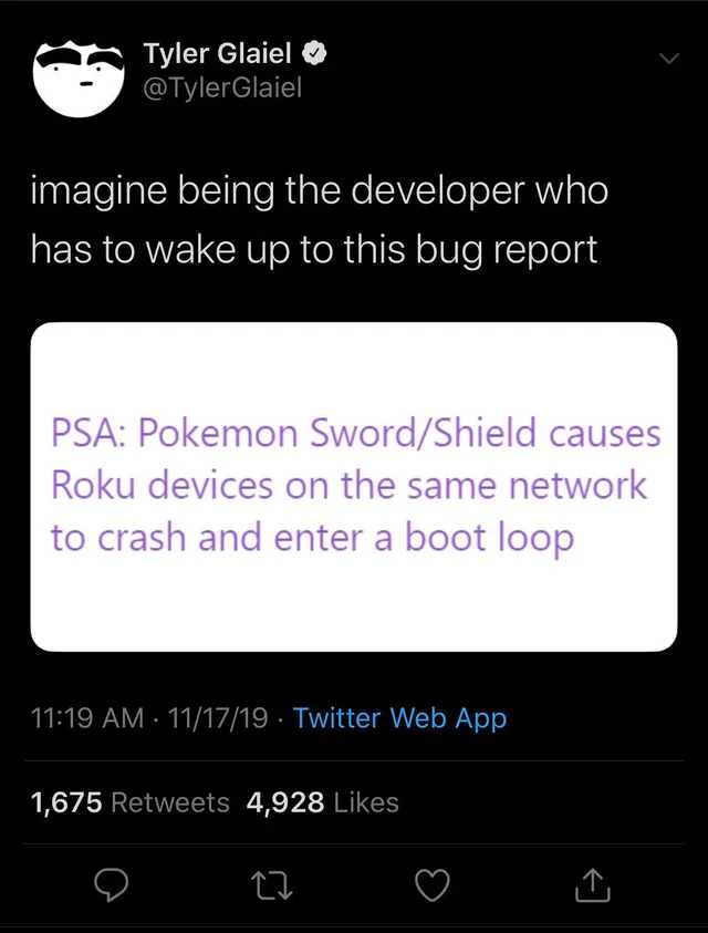 Tweet of the original Reddit article